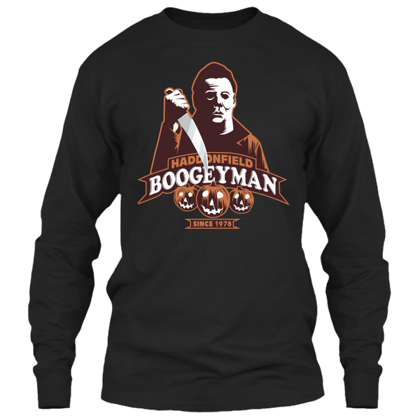 A black t-shirt with the shopify logo