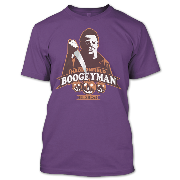 A black t-shirt with the shopify logo