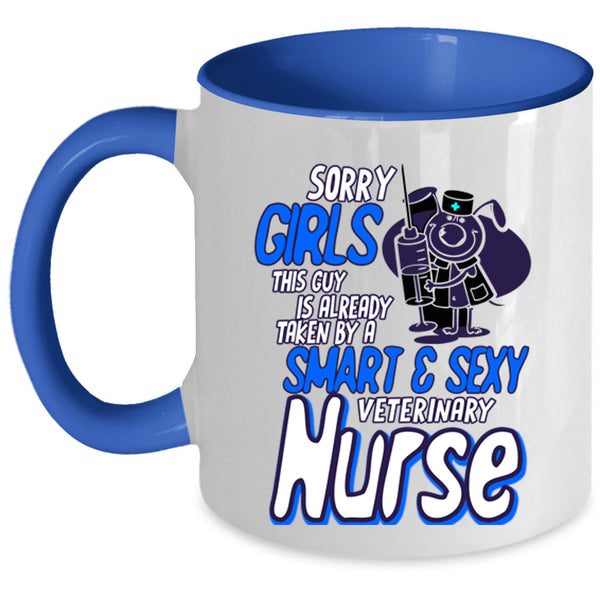 My Husband Coffee Mug, Taken By A Smart Veterinary Nurse Accent Mug