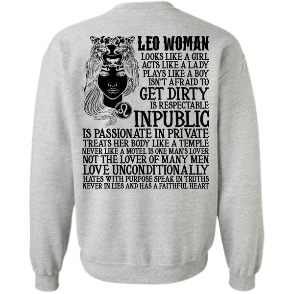 I Love Leo T Shirt, Leo Woman Sweatshirt