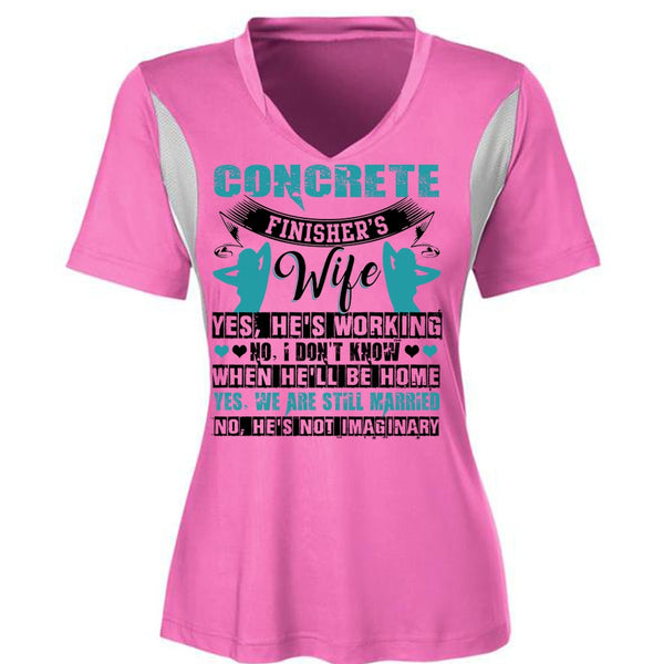 Concrete Finisher's Wife T Shirt, I Love Wife T Shirt