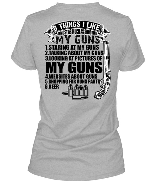 Shooting My Guns T Shirt, I Love Veteran T Shirt