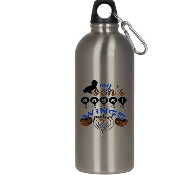 My Son's Angel Wings Protect My Heart 20 oz Stainless Steel Bottle,My Son Outdoor Sports Water Bottle