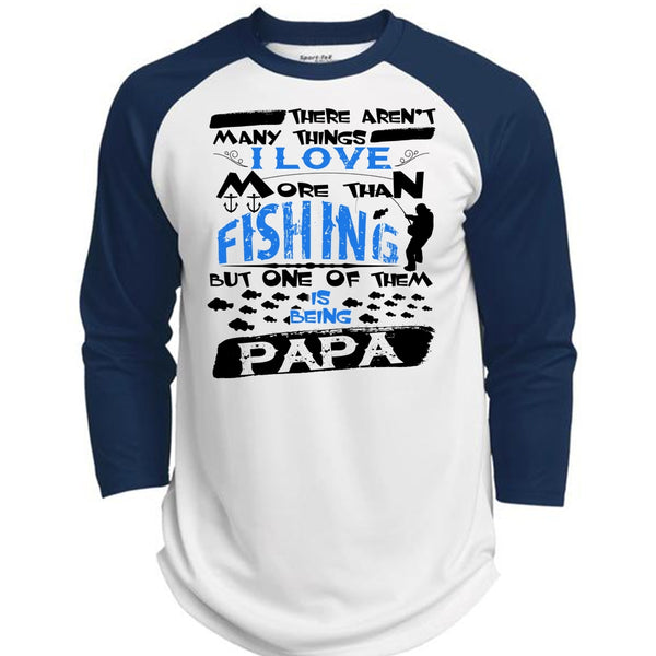 Being A Papa T Shirt, Family T Shirt, Fisherman T Shirt  (Polyester Game Baseball Jersey)