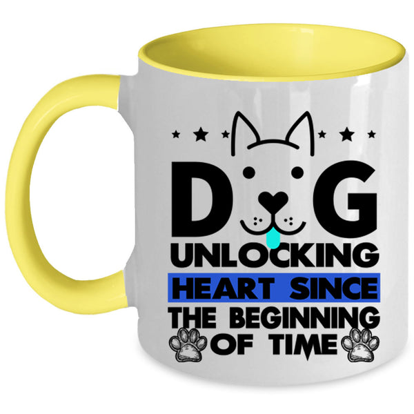 Cute Gift For Dog Lover Coffee Mug, Dog Unlocking Accent Mug