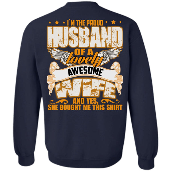 Lovely Awesome Wife T Shirt, I Love Husband Sweatshirt