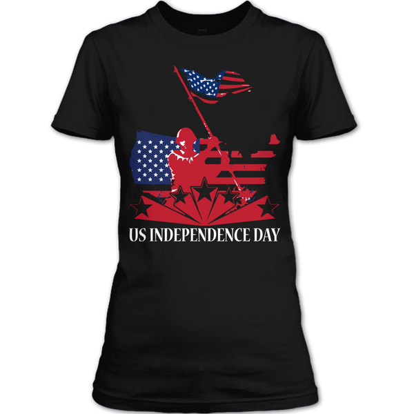 A black t-shirt with the shopify logo