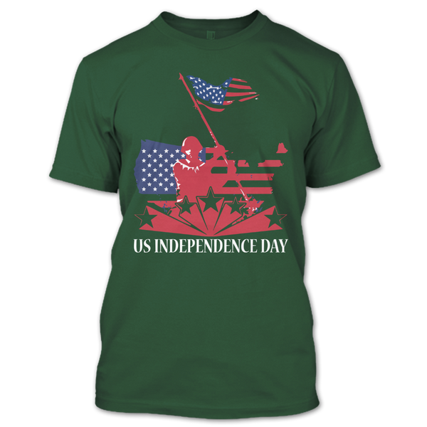 A black t-shirt with the shopify logo