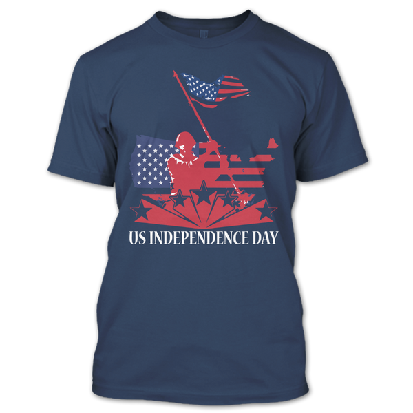 A black t-shirt with the shopify logo