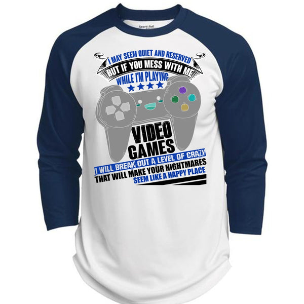 I'm Playing Video Games T Shirt, I Love Gaming T Shirt, Awesome T-Shirts  (Polyester Game Baseball Jersey)