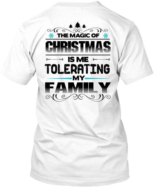 A black t-shirt with the shopify logo