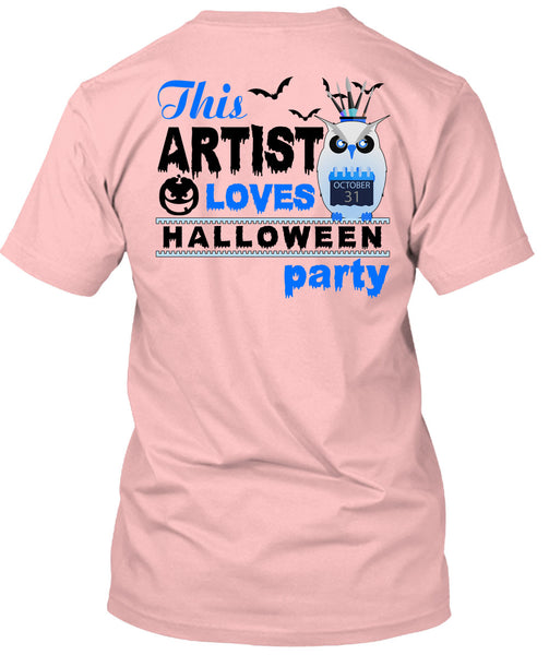 This Artist Loves Halloween Party T Shirt, Wait For Halloween T Shirt
