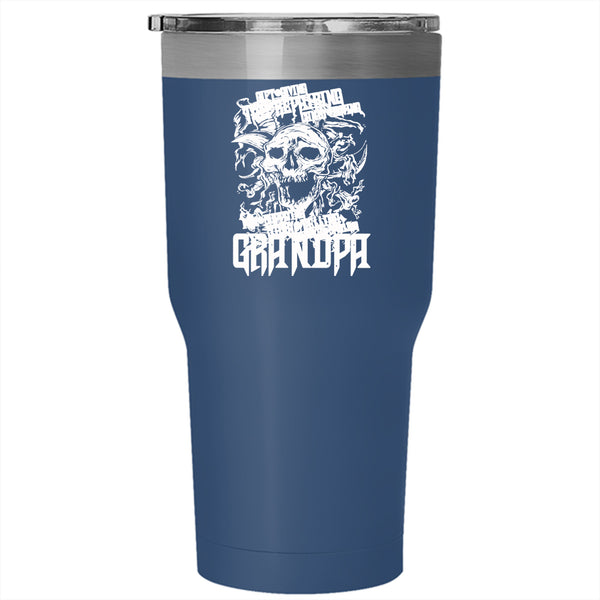 Awesome Grandpa Tumbler 30 oz Stainless Steel, Cool Gift For Father's Day Travel Mug