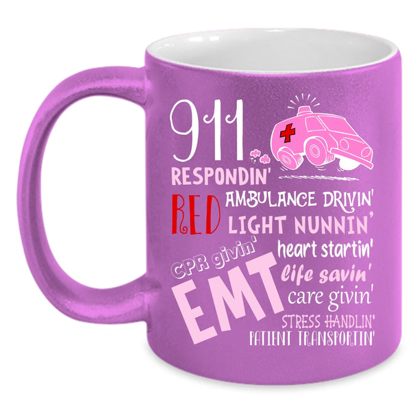 911 Responding Coffee Mug, Ambulance Driving Coffee Cup
