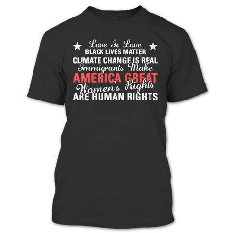 A black t-shirt with the shopify logo