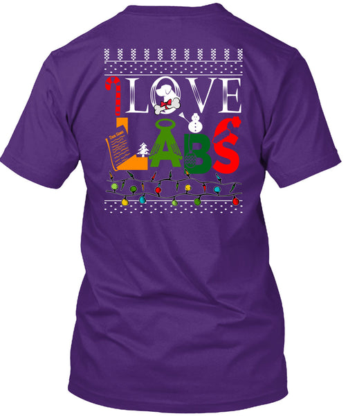 I Love Labs T Shirt, This Girl Loves Christmas T Shirt
