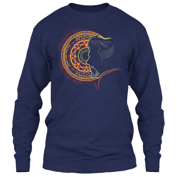 A black t-shirt with the shopify logo