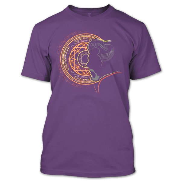 A black t-shirt with the shopify logo