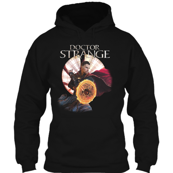 A black t-shirt with the shopify logo