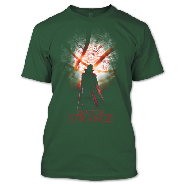 A black t-shirt with the shopify logo