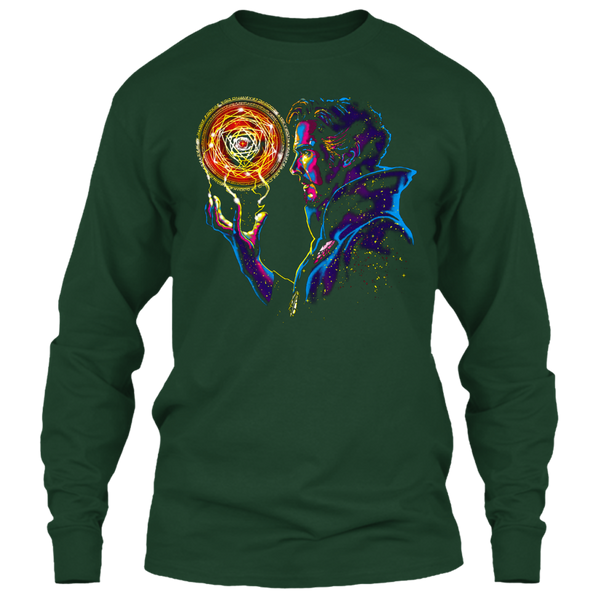 A black t-shirt with the shopify logo