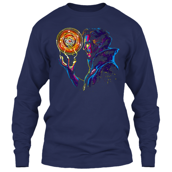 A black t-shirt with the shopify logo