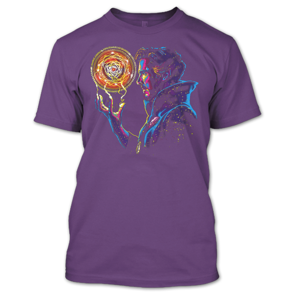 A black t-shirt with the shopify logo