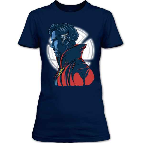 A black t-shirt with the shopify logo