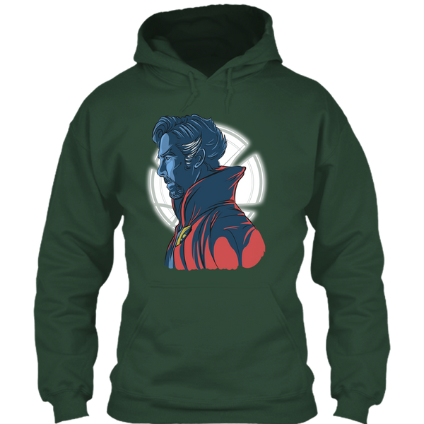 A black t-shirt with the shopify logo