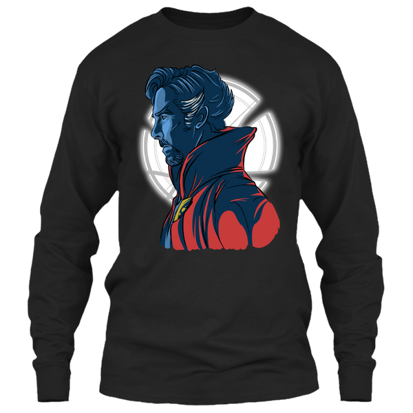 A black t-shirt with the shopify logo