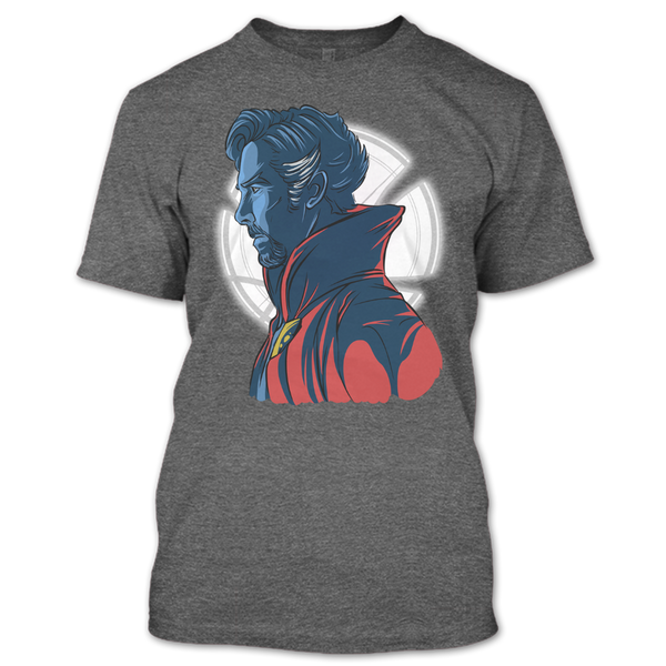 A black t-shirt with the shopify logo