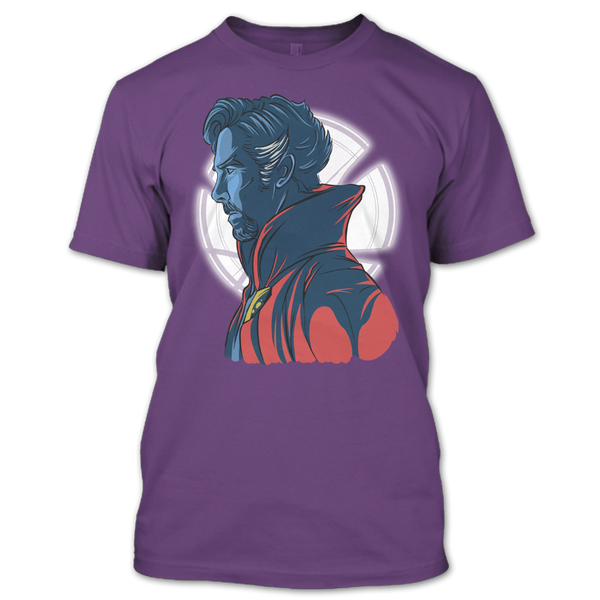 A black t-shirt with the shopify logo