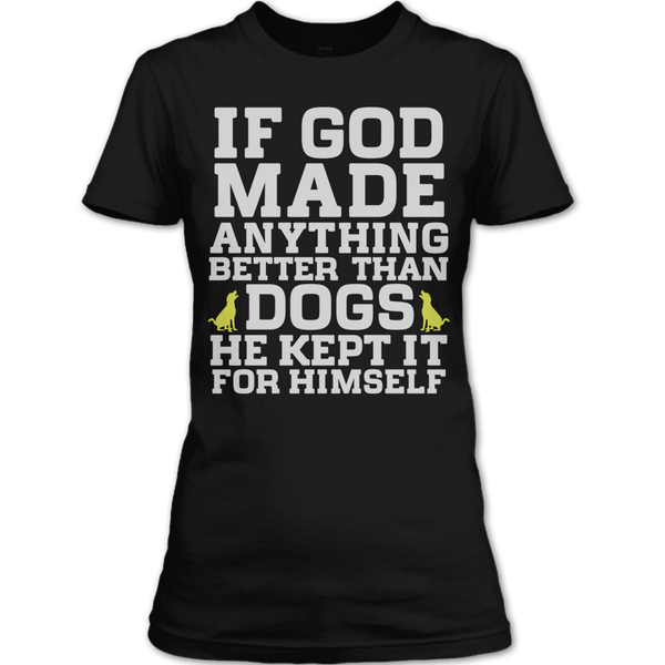 A black t-shirt with the shopify logo