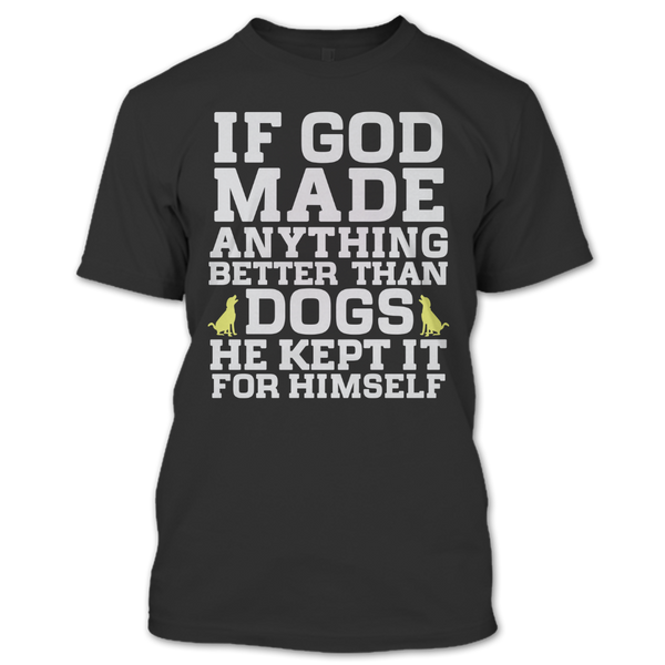 A black t-shirt with the shopify logo