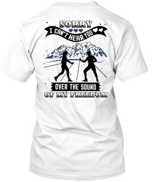 A black t-shirt with the shopify logo