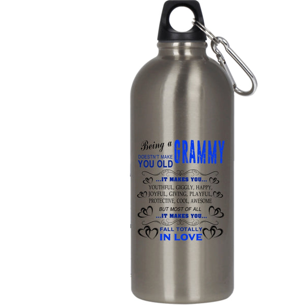 Being A Grammy 20 oz Stainless Steel Bottle,Cute Gift For Grandmas Outdoor Sports Water Bottle
