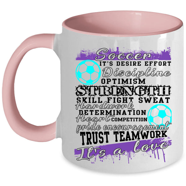 It's A Love Coffee Mug, Soccer Accent Mug