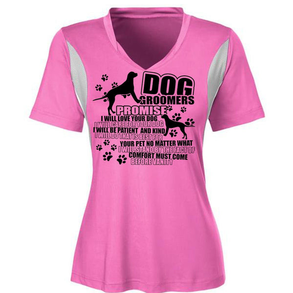 Dog Groomers Promise T Shirt, I Love Groomer T Shirt, Awesome T-Shirts