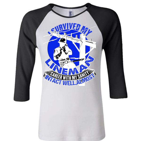 I Survived My Lineman T Shirt, Being A Lineman T Shirt, Awesome T-Shirts