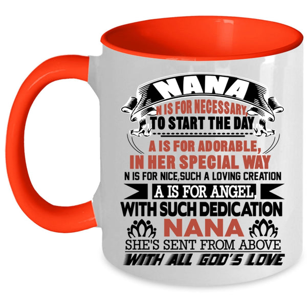 Cool Gift For Mom Coffee Mug, Nana Accent Mug