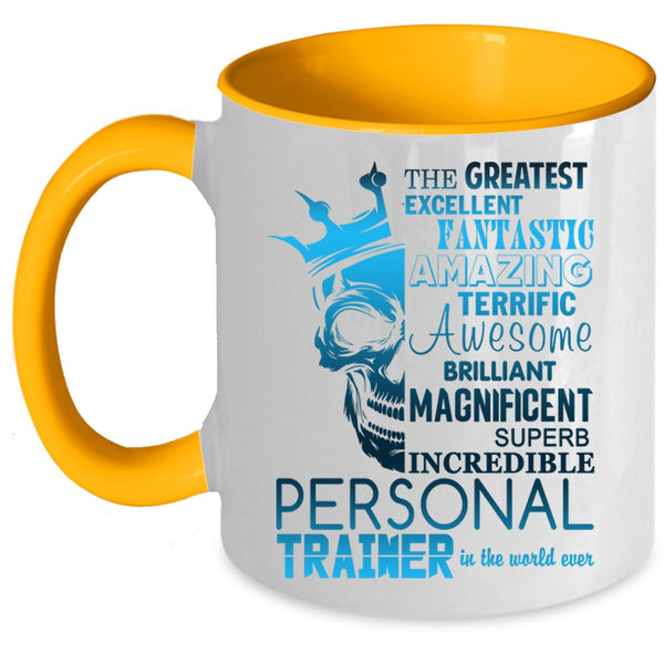 Cool Personal Trainer Coffee Mug, The Greatest Personal Trainer Accent Mug