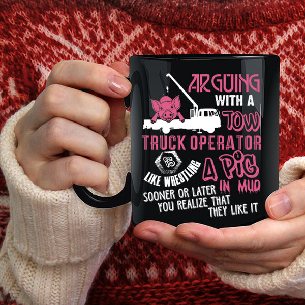Tow Truck Operator Coffee Mug, Cool Gift For Trucker Coffee Cup