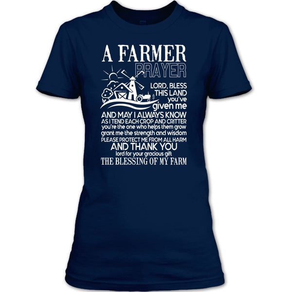 A Farmer Prayer T Shirt, Coolest Farmer T Shirt