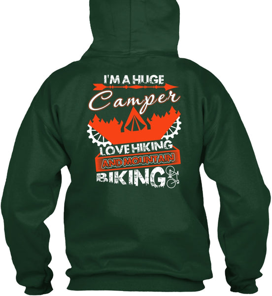 I'm A Huge Camper T Shirt, Mountain Biking T Shirt