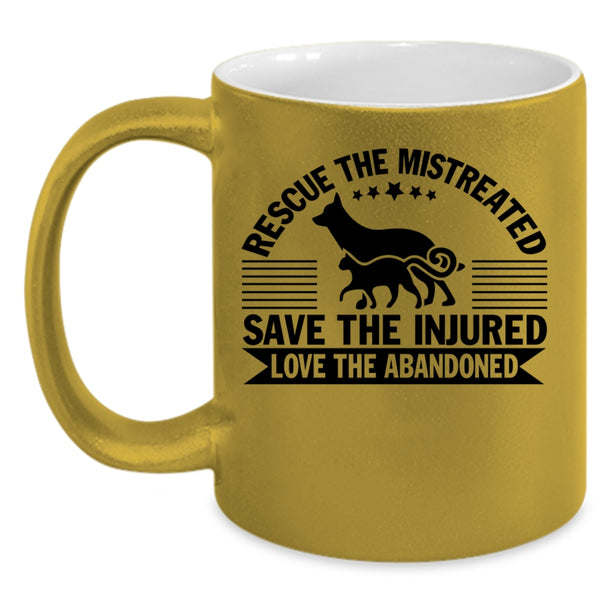 Best Zoologist Coffee Mug, Rescue The Mistreated Accent Mug