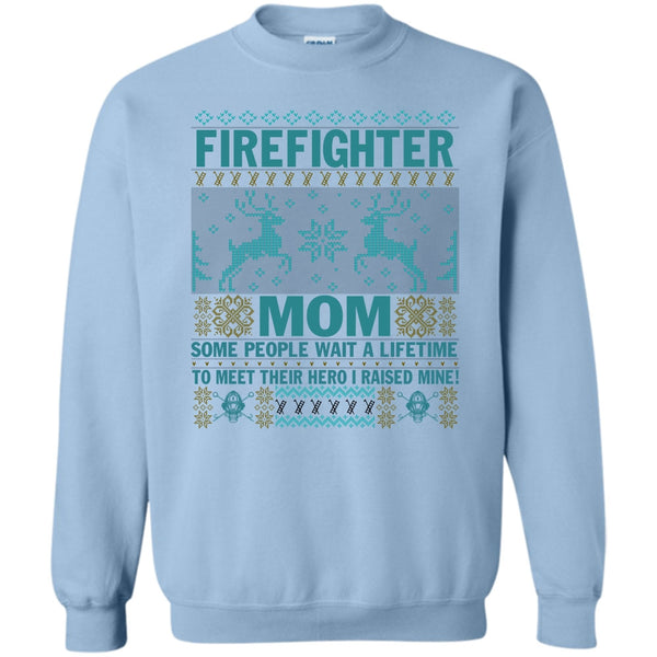 Merry Christmas Gift T Shirt, Firefighter Mom Sweatshirt