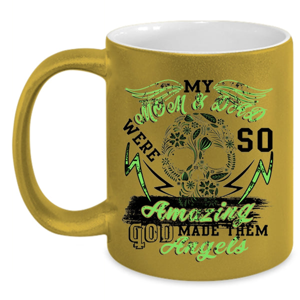 God Made Them Angels Coffee Mug, My Mom And Dad Were So Amazing Accent Mug