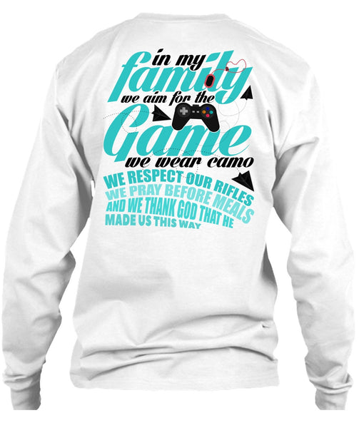 We Aim For The Game T Shirt, I Love Gaming T Shirt