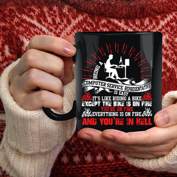 Being A Computer Service Representative Coffee Mug, Cool Job Coffee Cup