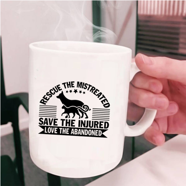 Best Zoologist Coffee Mug, Rescue The Mistreated Cup
